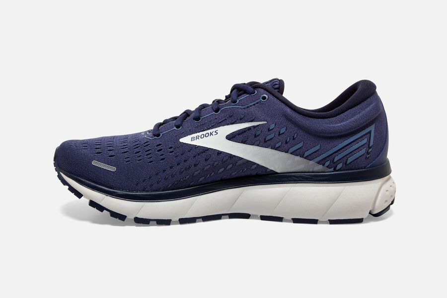 Brooks Running Shoes Mens Navy/Silver - Ghost 13 Road - 2734-JRYMG